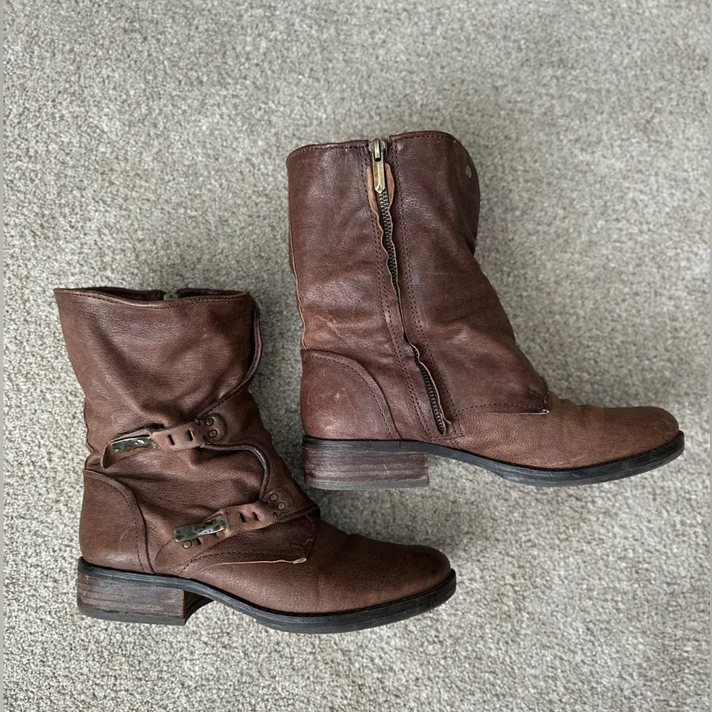 Sam Edelman Ridge Leather Ankle Boots - Picture 4 of 13